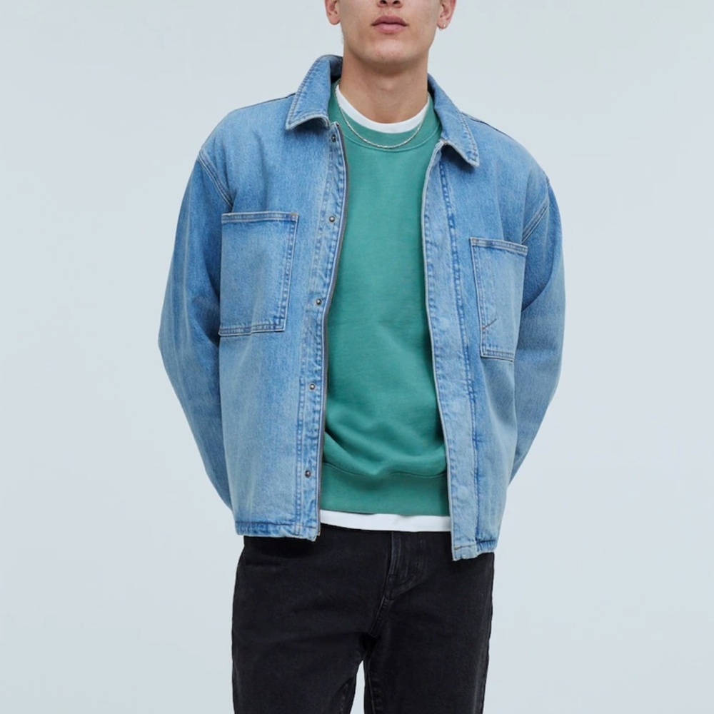 Madewell Denim Boxy Shirt-Jacket men’s Large